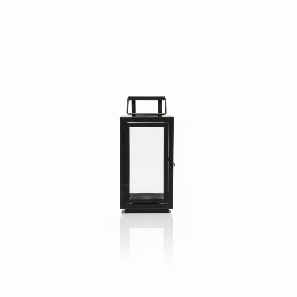 HD 12 in Glass/ Iron Lantern
