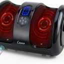 Shiatsu Foot Massager with Heat,Foot Massager for Plantar Fasciitis,Pain Relief and Heat Therapy,Massage Leg/Calf/Ankle with Deep Kneading,Gift for Family and Friends(Black) (20.86*12.99*9.44 in, Black)