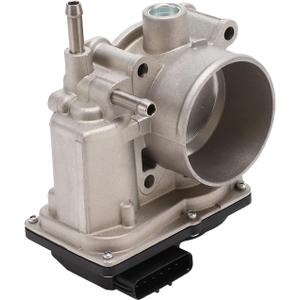 Throttle Body Assembly, 61mm Throttle Body Actuator No.16119ET000/161199SE0A for Nissan Cube 09-14 1.8L, for Nissan NV200 Aluminum Alloy Black, 1 Pc