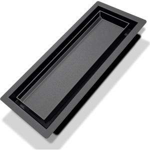 4x12 Floor Register, Heavy Duty Steel Flush Mount Air Vent with 50% Higher Airflow - Sleek Low-Profile Design for Tile & Wood Floors, Easy DIY Installation Floor Vent Covers for Flooring Insert