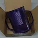 Pouch Holder No Squeeze for Food Pouches & Drink Boxes, Adjustable Baby Pouch Holder With Larger Capacity Allows Toddlers Self-Feed Avoid Mess (PURPLE)