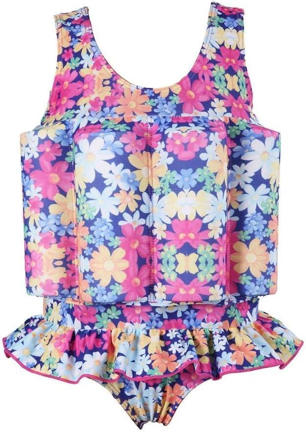IBTOM CASTLE Baby Boy Girls One-Piece Swimsuit Summer Suit Holiday Beach Sport Bathing Suit Swimwear Swim Vest (18-24 Months, Flower)