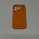 Miracase Magnetic for iPhone 17 Pro Case, Compatible with MagSafe, Integrated Silicone Camera Control Cover, 3.0mm Thicken Shockproof Drop Protection Phone Case for 17 Pro,Orange