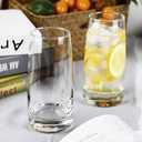 Large Crystal Highball Glasses Set of 2, 18oz Tall Drinkware for Cocktails, Water, Beer, and Mixed Beverages (1,Set Of 2)