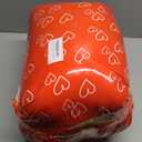 Luxury Faux Fur Headboard Pillow Queen Size - Large Triangular Wedge Cushion for Bed & Sofa, Fluffy Reading Backrest Bolster with Detachable Neck Roll, Washable Cover & Side Pocket, Ivory (Queen:59x8x20 Inches, White Beige 1)