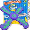 Fun Boomerang - Kids Outdoor Flying Disc Game - Soft & Easy to Use - Birthday Gifts for Boys & Girls All Ages - Best Boy Gifts for 6 7 8 9 10 Year Old Boys + 2025 Top Toys for Age 8-12 Boy Gift Ideas 