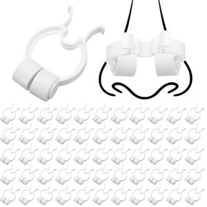 Frienda Professional Nose Stop Clips Plastic Foam Nosebleed Stopper Clips for Adults Accidental Emergency Condition Swimming(16 Pcs,White,Standard Size)