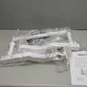 Pull Up Bar Ceiling Mount, 600LBS Heavy Duty Multi Grip Chin Up Bar, 24"/16" Rafter PullUp Bar, Ceiling Beam for Gym/Garage/Basement with Ball Finger & Round Anchors, Easy to Install (White)