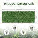 40x120 in (33.5 Sqft) Artificial Green Boxwood Hedge Screen Roll