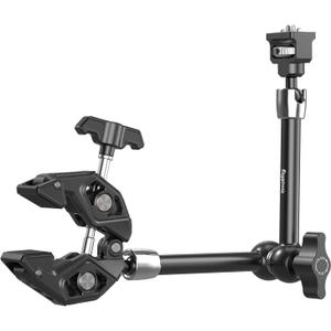 SMALLRIG 12.9 Inches Magic Arm Clamp, with 1/4'' Screw & Anti-Deflection Retractable Pin, Clamp Mount for GoPro/for Insta360 /for DJI Action/for DSLR/for Light/for Monitor/for Phone - 5312