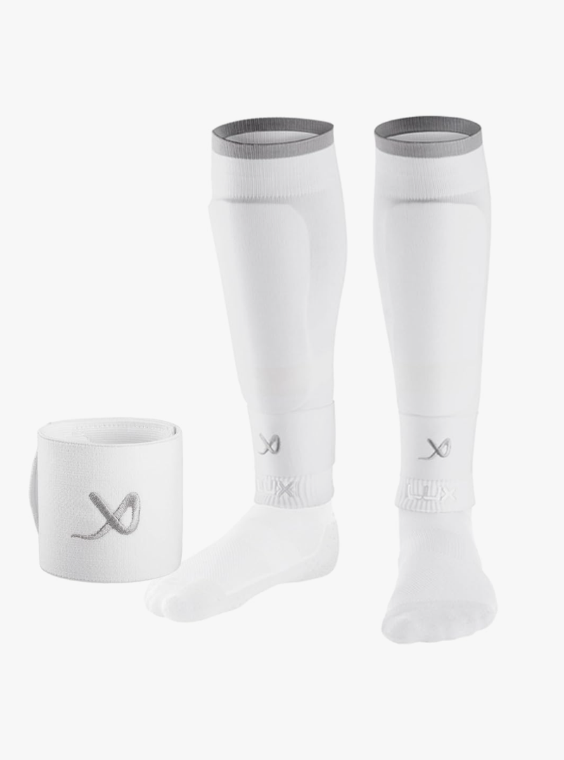 LUX Soccer Sleeves w/FREE Guard Stays for Men/Boys/Youth Compatible w/Soccer Grip Sock
, Medium