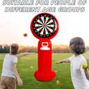 Inflatable Dart Board with Pump,5.6FT Inflatable Games Set with Basketball Hoop Feature,Dart Boards for Adults Kids,Fun Toss Games for Indoor,Outdoor,Backyard&Party Favor