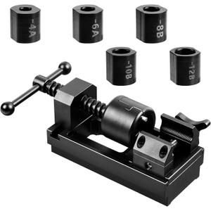Universal AN Fuel Line Fitting Installation Tool Kit Fits 4AN-16AN Sizes, Compatible with 4AN/6AN/8AN/10AN/12AN Hoses & Socket Nuts, with Automotive Connect/Disconnect Functions