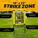 Apex Sports 9 Hole Pitching Target with Adjustable Strike Zone (18” x 23”) – Baseball Pitching Accuracy Trainer for Youth, Teens & Adults