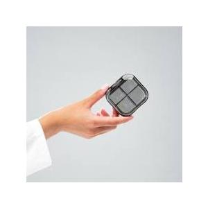 Small Pill Case, Travel Pill Organizer, Small Pill Box, Pill Container for Purse 4 Compartments, Daily Compact Travel Medicine Holder for Vitamins Medication (Black)