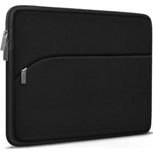 Laptop Case 14 inch, Slim Portable Monitor Protective Cover with Front Pocket, Traveling Computer Carrying Bag Laptop Sleeve Compatible for MacBook Air/Pro, HP, Dell, Lenovo, Acer, Black