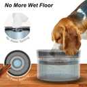 Techphardo 1Gallon No Spill Dog Water Bowl-3.8L Large Capacity, BPA-Free, Anti-Splash & Anti-Digging Design with Non-Slip Base for Messy Drinkers