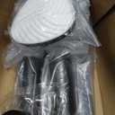 Tension Rod 51-145Inch, Extra Long Curtain Rod No Drilling for Window or Bathroom, Outdoor Curtain Rods for Patio, Easy to Install, Never Rust, Rod Diameter 1.26 Inches-Black