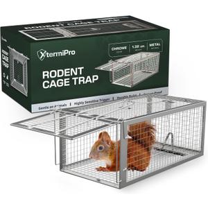 Chipmunk Trap Squirell and Rat Trap Cages That Works, Humane Mouse Trap for Home | Catch and Release | Reusable and Durable | No Kill Animal | for Inside Home and Outdoor Use