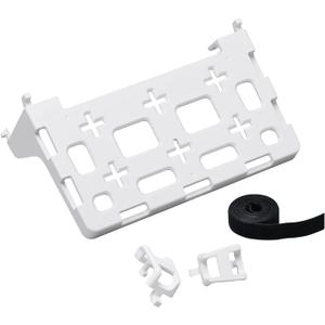 Media Center Box Shelf Bracket, Haoguo Plastic Universal Shelf Bracket Designed for Media Center, Supports 20lbs of Weight, Compatible with Leviton Structured Media Centers White (1 Piece)