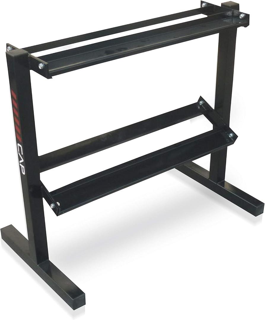 CAP Barbell RK-24D-2J 24 Dumbbell Storage Rack, Black