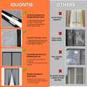Fiberglass Magnetic Screen Door Fit Door Size 32 x 78 in- Heavy Duty Fiberglass Screen Door Mesh for Interior Door, Patio and Sliding Doors - Door Screen Magnetic Closure Let Fresh Air in
