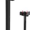 Colingmill Double Mailbox Post for Outside, 43 x 3.9 x 3.9 Inch Galvanized Steel Heavy Duty Post for 2 Mailboxes, Weather-Resistant and Mountable Black Stand for Homes(Mailbox Not Included)