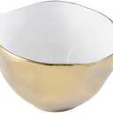 Pampa Bay Moonlight Tarnish Free Medium Porcelain Serving Bowl with Gold Titanium