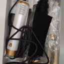 6 in 1 Hair Dryer Brush, Blow Dryer Brushes Ionic Hair Dryer, Oval Hot Air Brush, Hair Curler Straightener Magic Styler Autowrap Air Styler (White Gold)