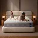Queen Mattress, 12 Inch Hybrid Mattress with Memory Foam , Medium Firm, | Hybrid Comfort, Medium Zoned Support, Motion Isolation & Pressure Relief!