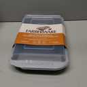 Farberware Nonstick Bakeware Baking Pan With Lid / Nonstick Cake Pan With Lid, Rectangle - 9 Inch x 13 Inch, Gray