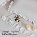 MR&HM King Comforter Set White 7 Pieces, Ultra-Soft & Fluffy Bed in A Bag