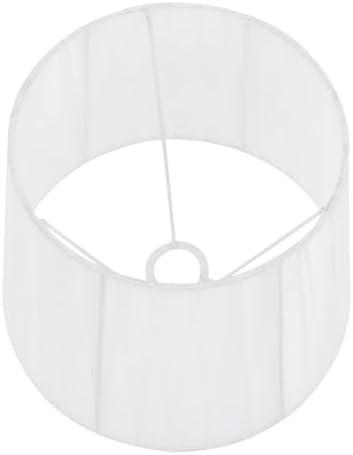 VILLCASE Drum Lampshade Cover E14 Chiffon Table Lamp Shade for Bedroom and Hotel Soft Fabric Light Cover Small Lampshade for Home Decor Easy to Install 1-Pack