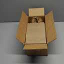 METRONIC Paper Gift Bags 5.25x3.75x8 50Pcs, Christmas Gift Wrap Bags with Handles, Brown Kraft Paper Bag for Small Business, Bulk Party Favors Bag for Birthday, Shopping, Retail, Made in USA