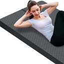 nuveti Large Exercise Mat - 20mm Thick Yoga Mat | Workout Mat for Fitness, Yoga, Pilates, Stretching & Floor Exercises for Women & Men with Free Carrying Bag, 183X80X20MM