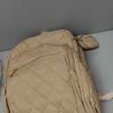 BAGSMART Travel Laptop Backpack, College Backpack for Women, Quilted Small Computer Bookbag, Water-Resistant 15.6 Inch Laptop Casual Bag, Beige