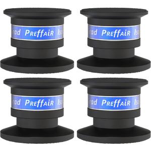 Preffair Audiophile Speaker Isolation Spikes Aluminum Record Player Shock Absorber Speaker Floor Protector Mat Adjustable Subwoofer Anti Vibration Pads Non-Slip LP Vinyl Record Player Base