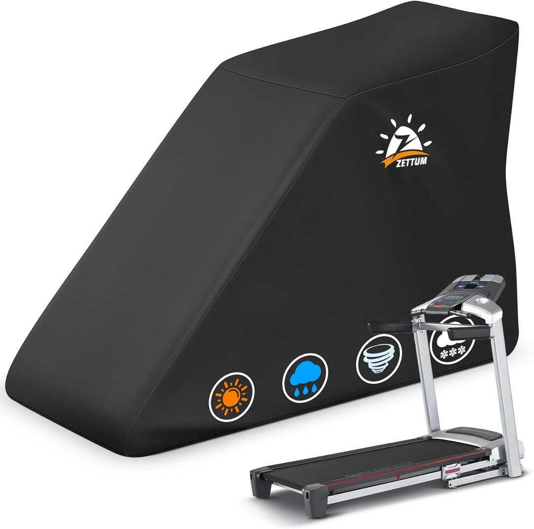 Treadmill Cover - 600D Treadmill Dust Cover Waterproof, Gym Equipment Running Machine Covers with Windproof Drawstring, Exercise Workout Equipment Protective for Home Indoor Outdoor