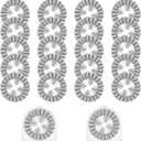 Amylove 20 Pcs 45mm Rotary Cutter Blades Replacement Pinking Rotary Cutter Refill Blades Wavy Circular Edge Slice for Quilting Scrapbooking Sewing Cutting Paper Cloth Fabric Arts Crafts Tools