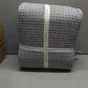 Levtex Home Mills Waffle King/Cal King Quilt Set (106x92in) with 2 Pillow Shams (36x20in) - Chambray - Cotton Waffle King Size Quilt Bedding Set - Lightweight, Soft, Pre-Washed