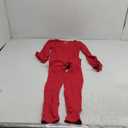 OQQ Women Long Sleeve Yoga Jumpsuits Workout Ribbed Bodysuits Pants Sexy One Piece Red M