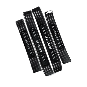 for Toyota Highlander 2025 2024 2023 2022 2021 2020 Door Sill Protector, Premium 304 Stainless Steel Door Entry Guard Plate Cover Accessories Sticker for Highlander, NOT for Grand Highlander- Black