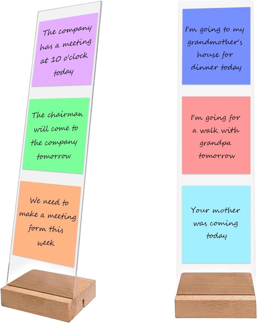 Monitor Memo Board with Removable Design Portable Sticky Note Holder for Computer Monitors, Monitor Sticky Note Board Office Desk Accessories, No Screen Damage, Fits Any Laptop and Desktop