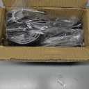 Black Sputnik Chandelier 6 Light, 22" Mid Century Modern Ceiling Light Fixture, Industrial Semi Flush Mount for Dining Room Bedroom Kitchen, E26 Base