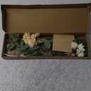 Ling's moment Artificial Greenery Stems Box Set, 31pcs with 8 Kinds of Faux Greenery Picks for DIY Bridal Bouquets Wedding Floral Arrangement Table Centerpieces, Nude & Yellow