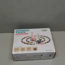 Kids Games Domino Train Toys, 200PCS Automatic Stacking Creative Game 3+ Year Old - Stem Montessori Toy for Boys 4-6 - Christmas Birthday Gifts Blue