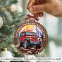 2 x Off-Road Car Christmas Ornament 2025 - Offroad Extreme Adventure Gifts for Men Dads Brothers, Unique for Car Lovers, Outdoor Adventure Lovers Gift Ideas