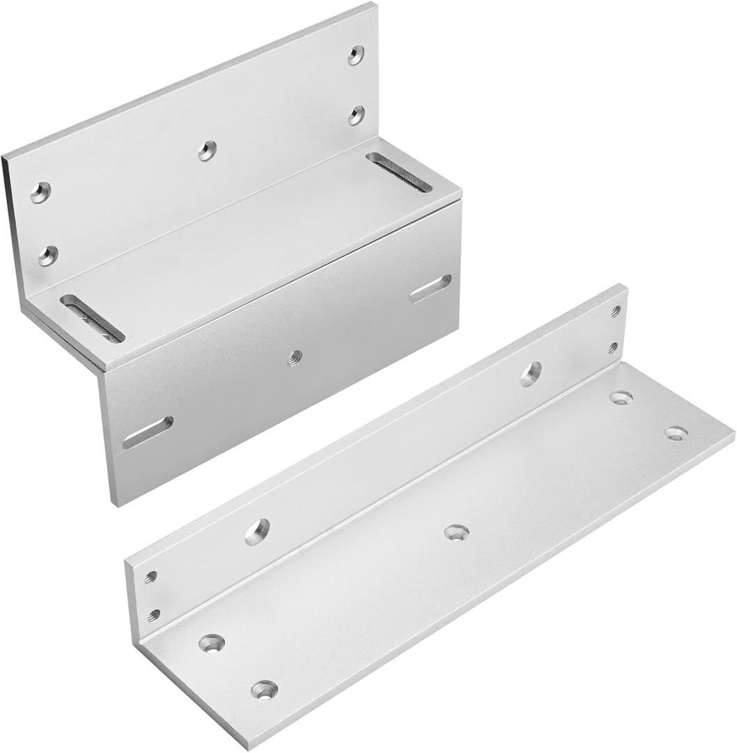 Z and L Bracket for 500KG 1200LBS Holding Force Electric Magnetic Lock Single Door Access Control Magnetic Door Locks