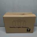 Indoi Bathroom Light Fixtures, 3-Light Matte Black Vanity Light, Black Bathroom Lights Over Mirror with Clear Glass Shade, Wall Sconces for Mirror Bedroom Living Room Hallway