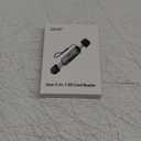 acer SD Card Reader USB C, Dual Slots USB 3.0 Type C to Micro SD Card Adapter, Memory Card Reader for MicroSD, SDHC, SDXC, Compatible with Laptop, PC, iPhone16/15, MacBook Pro/Air, iPad Pro, Android (Grey)